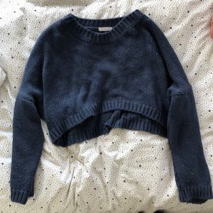 Don’t ask why blue sweater